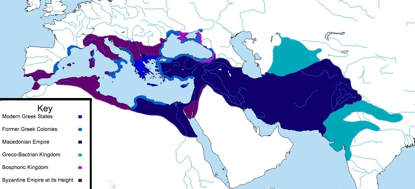 The Greek language spread rapidly throughout the Mediterranean in ancient times through trade, colonization, and the cultural influence of the expanding Greek city-states.
