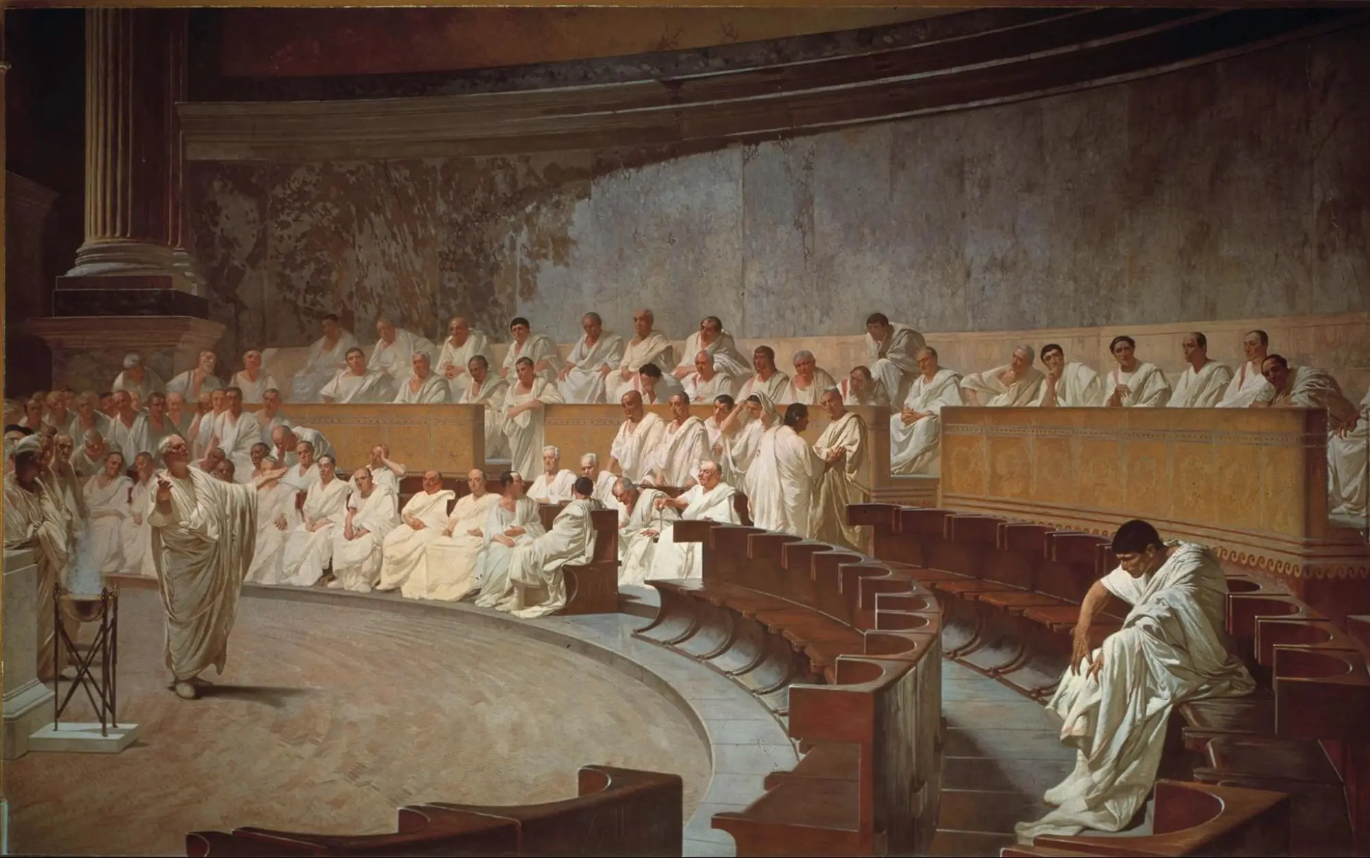 The Athenians invented democracy in the 5th century BCE, creating a revolutionary system where free male citizens could vote directly on laws and policies in public assemblies.